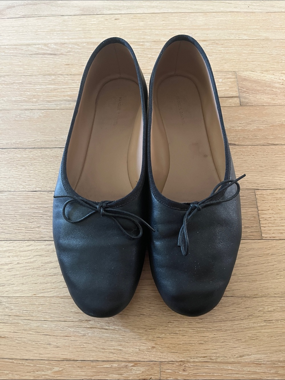 Mansur Gavriel Black Dream Ballet Flats 38